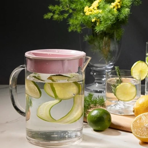 پارچ آب گرد کوتاه لیمون