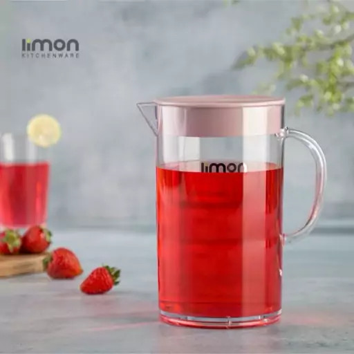 پارچ آب گرد بلند لیمون